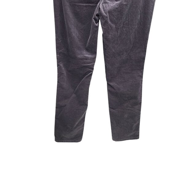 Talbots Womens Velveteen Straight Leg Pant Grey Stretch Cotton Elastane Size 8 - Picture 8 of 10